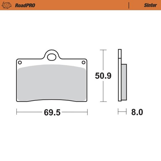 400 SS JUNIOR (1993 - 1994) sintered front brake pad | MOTO-MASTER