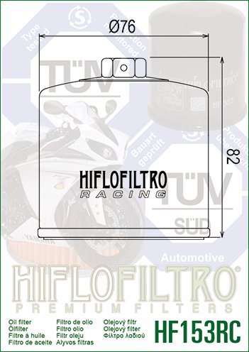 750 SPORT (1988 - 1990) performance oil filter (optional upgrade) | Hiflofiltro