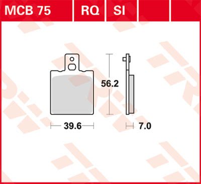 650 INDIANA (1986 - 1986) allround organic standard brake pad | TRW