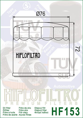 800 SS (2003 - 2007) oil filter | Hiflofiltro