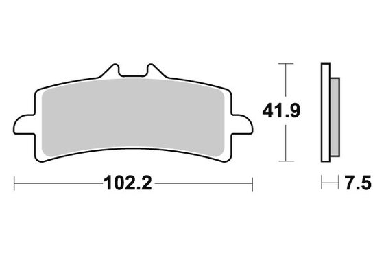 HYPERMOTARD 1100 (2007 - 2012) sbs brakepads dual sinter | SBS