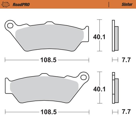 DIAVEL 1260 (2019 - 2022) sintered rear brake pad | MOTO-MASTER