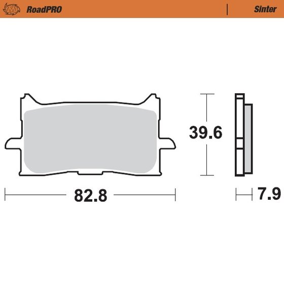 1198 DIAVEL 1200 (2011 - 2018) sintered front brake pad | MOTO-MASTER