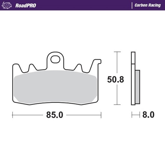 MONSTER 821 (2014 - 2020) carbon racing brake pads | MOTO-MASTER