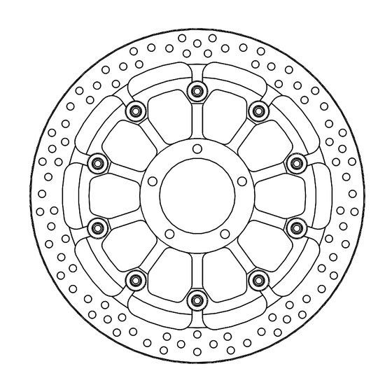 749 R (2003 - 2007) motomaster prof. halo front disc ducati (t-floater 320x6.0x31mm) | MOTO-MASTER