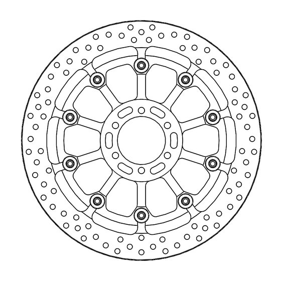 916 SENA R S SPS  SP STRADA (1995 - 2001) halo pro race floating brake rotor | MOTO-MASTER