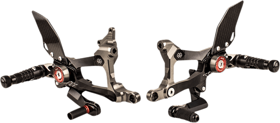 PANIGALE 1100 V4 S (2018 - 2021) black rearset for ducati panigale v4 | GILLES TOOLING