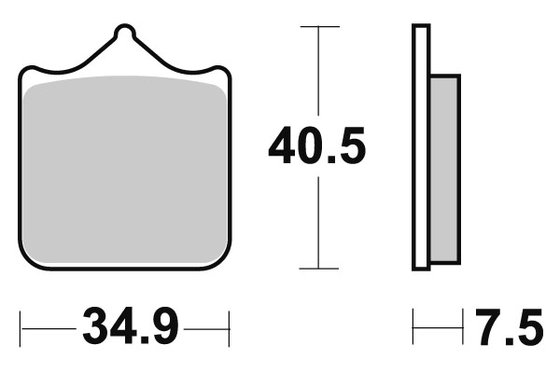 749 (2003 - 2007) brakepads sintered | SBS