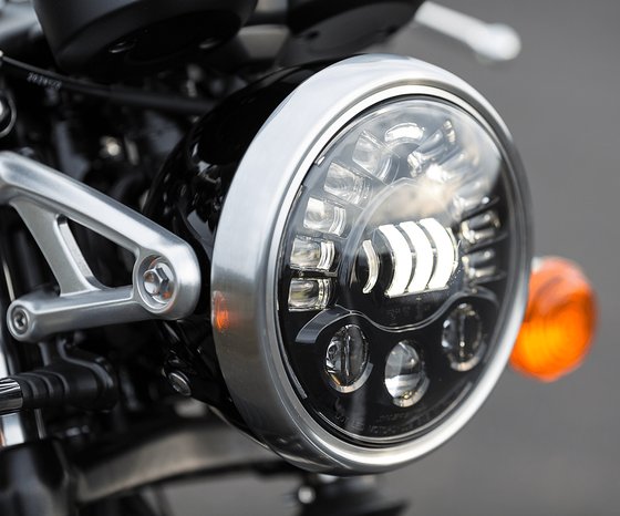 MONSTER 1100 (2009 - 2013) adaptive led headlight 7" black | J.W. SPEAKER