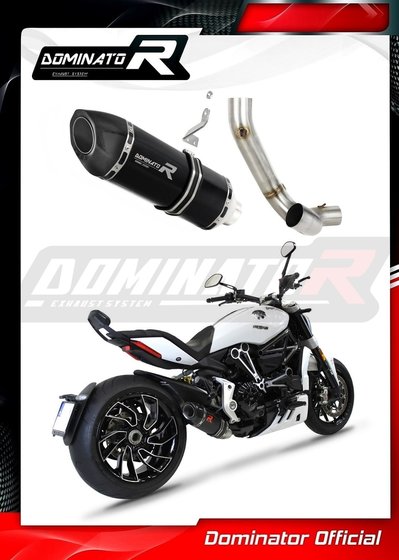 XDIAVEL 1260 (2016 - 2021) exhaust silencer hp5 black | Dominator