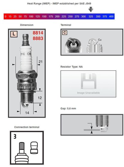 250 DIANA MARK3 (1973 - 1975) copper spark plug l86c | CHAMPION