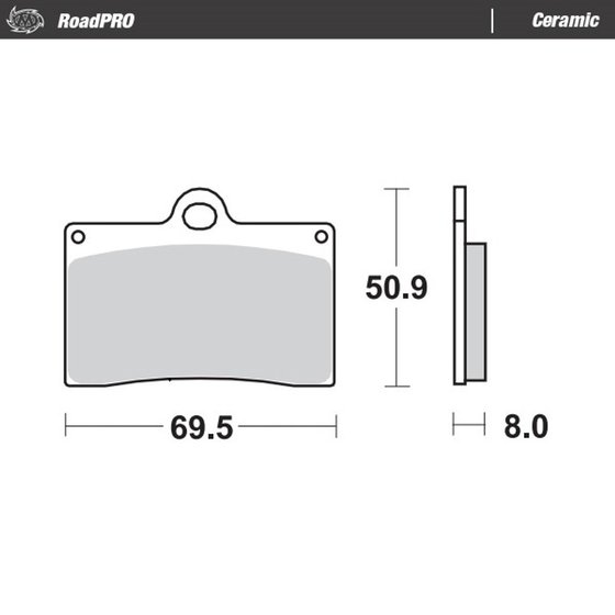 888 (1992 - 1994) ceramic brake pad | MOTO-MASTER