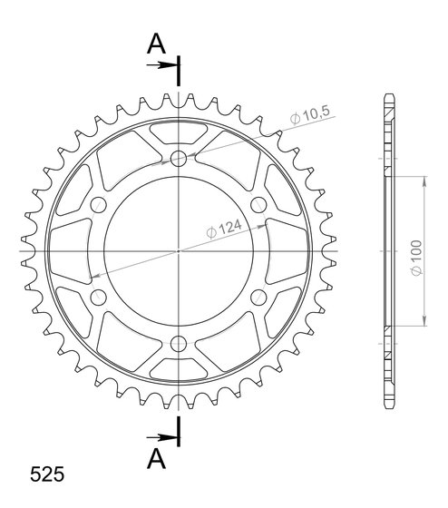 ST2 944 (1997 - 2003) supersprox / jt rear sprocket 745.42 | Supersprox