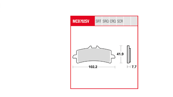 PANIGALE 1199 S (2012 - 2014) sintered metal brake pad | TRW