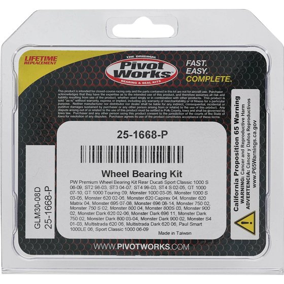 MONSTER 1000 (2003 - 2005) wheel bearing kit rear | All Balls