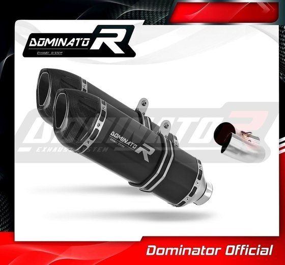 MONSTER 696 (2008 - 2014) exhaust silencer muffler hp1 black | Dominator