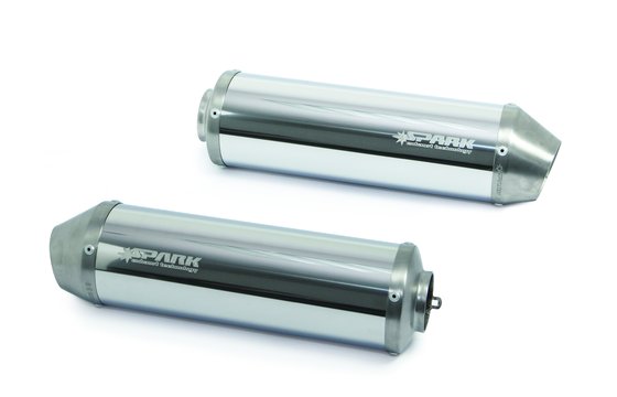 MONSTER 696 (2008 - 2014) round stainless steel mufflers for ducati monster 696/796/1100 | SPARK