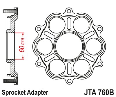 PANIGALE 1100 V4 S (2018 - 2018) sprocket carrier | JT Sprockets