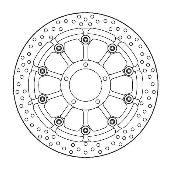 MONSTER 1100 (2009 - 2010) halo pro race floating brake rotor | MOTO-MASTER