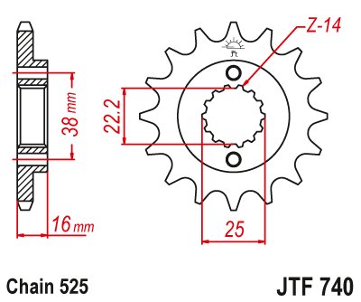 ST4S 996 (2002 - 2005) steel front sprocket | JT Sprockets