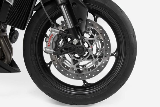 MULTISTRADA 1200 PIKES PEAK (2012 - 2017) front axle slider set (black) | SW-MOTECH