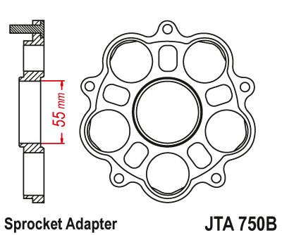 MONSTER 821 (2014 - 2017) sprocket carrier | JT Sprockets