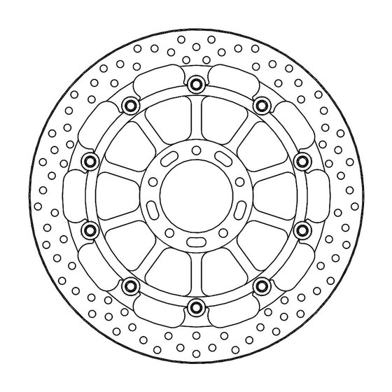 MULTISTRADA 1200 S D AIR (2015 - 2017) halo racing front brake disc/rotor | MOTO-MASTER