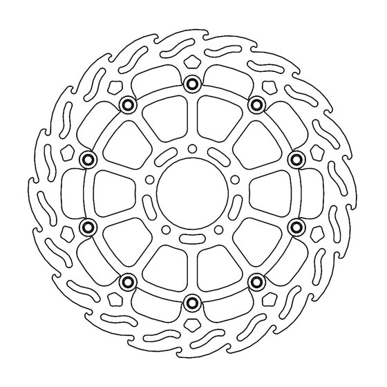 MONSTER 800 (2003 - 2003) flame floating brake rotor | MOTO-MASTER