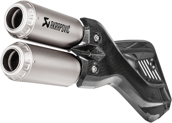 MULTISTRADA 1200 ENDURO (2017 - 2018) titanium slip-on line muffler | AKRAPOVIC