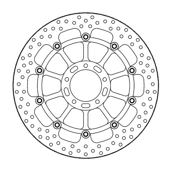 MONSTER 1200 S (2014 - 2020) halo floating brake rotor | MOTO-MASTER