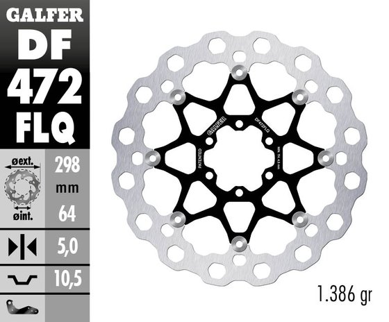 906 PASO (1989 - 1992) float cubiq brake disc/rotor | GALFER