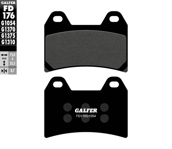 MONSTER 916 (2001 - 2002) semi-metal brake pad | GALFER