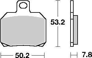 848 EVO (2008 - 2012) brakepads ceramic | SBS