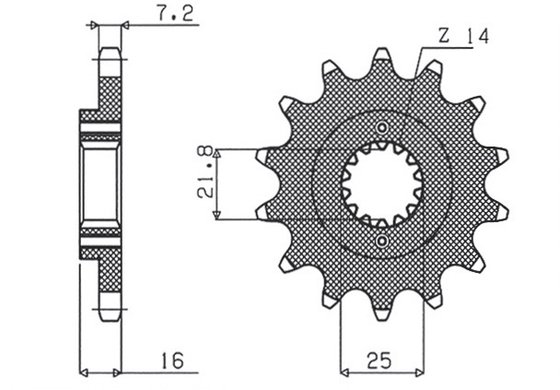 MONSTER 1200 S (2014 - 2017) 15 tooth front sprocket | SUNSTAR SPROCKETS