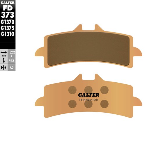 MULTISTRADA 1200 (2015 - 2017) street sinter brake pad | GALFER