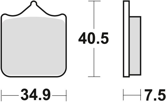 999 R (2004 - 2006) sintered metal brake pad | TRW