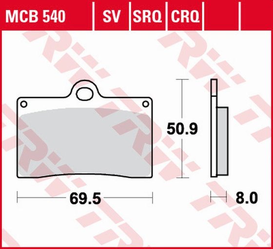 916 SENA R S SPS  SP STRADA (1994 - 1996) sintered metal brake pad | TRW