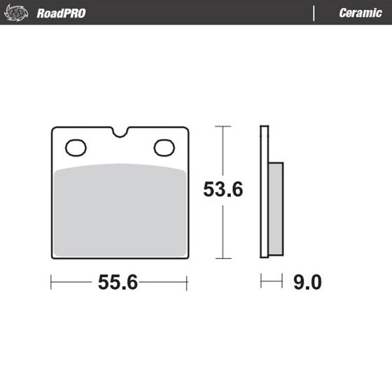 860 (1974 - 1979) ceramic brake pad | MOTO-MASTER