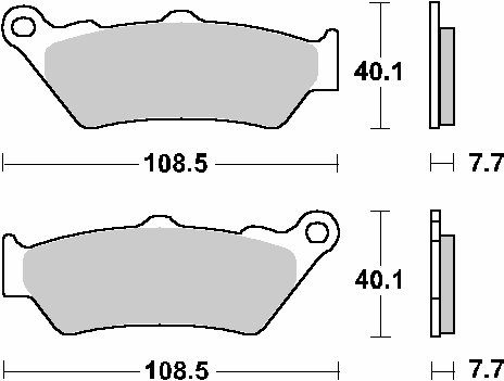 1198 DIAVEL 1200 (2011 - 2023)  sbs brakepads racing sintered | SBS