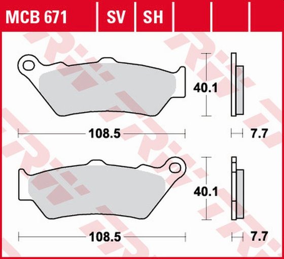 XDIAVEL 1260 (2016 - 2022) sintered metal brake pads | TRW