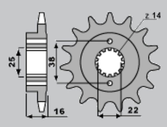 SCRAMBLER 800 (2017 - 2018) 520 14t front sprocket | SUNSTAR SPROCKETS