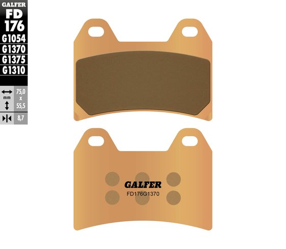 MONSTER 1100 DIESEL (2012 - 2013) street sinter brake pad | GALFER