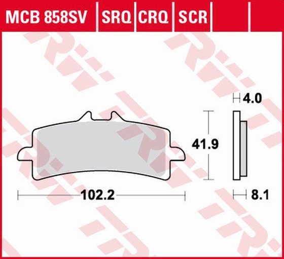 DIAVEL 1260 (2019 - 2019) sintered metal brake pads | TRW