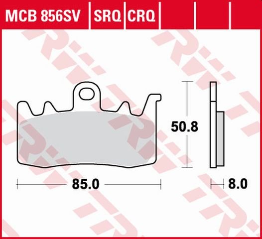 MONSTER 821 (2015 - 2020) sintered metal front brake pads | TRW