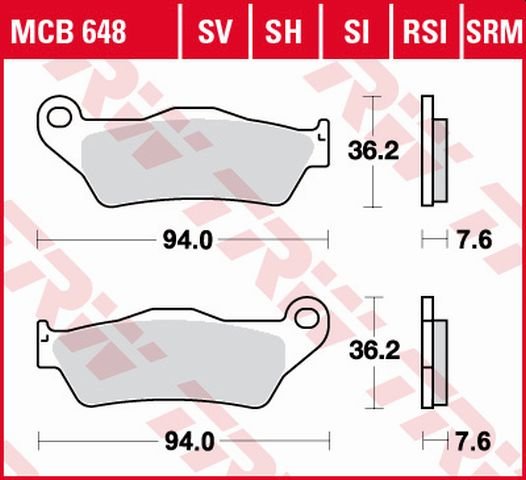 MULTISTRADA 1200 S D AIR (2015 - 2016) sintered metal brake pads | TRW