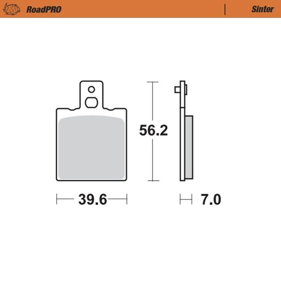 600 TL PANTAH (1981 - 1985) sintered rear brake pad | MOTO-MASTER