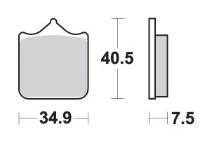 999 S (2003 - 2007) brakepads sintered | SBS