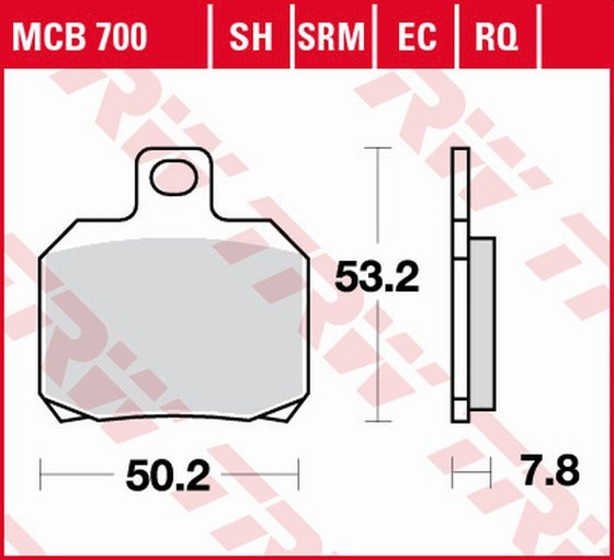 848 EVO (2008 - 2013) sintered metal brake pads | TRW