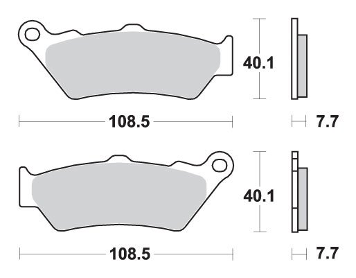 1198 DIAVEL 1200 (2011 - 2023) brakepads sintered rear | SBS