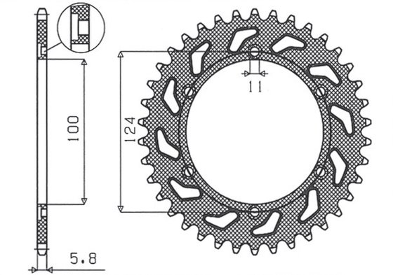 750 SS (1999 - 2002) rear sprocket | SUNSTAR SPROCKETS